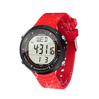 1 x RAW Customer Returns 10 ATM waterproof sports watch for swimming and diving, with the functions chronograph, stopwatch, timer, countdown, calendar, display of two time zones, alarm clock, 12 and 24 hour format switchable - RRP €32.54