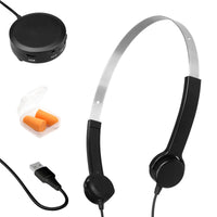 1 x RAW Customer Returns Free-ear bone conduction headphones - Wired earphones as a hearing aid - 10 hours battery life - Can be connected to a mobile phone, computer or MP3 player - Ideal for the elderly or hard of hearing - RRP €65.53