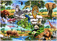 3 x Brand New King International KNG05481 King Puzzle 1000 Wonders of The Wild, Multicolore, 68 x 49 cm - RRP €31.74