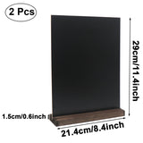 1 x RAW Customer Returns Tabletop Chalkboard Stand Sign with Stand 2 Pack 21.4 x 29cm Double Sided Small Blackboard Menu Chalkboard Sign Vintage Message Boards for Wedding Bar and Restaurant - RRP €19.06