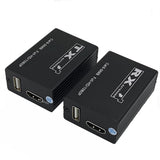 1 x RAW Customer Returns RJ45 HDMI KVM Extender 30M 1080P HDMI KVM Extender with USB over Cat6 5E LAN Network Ethernet Extender for PS5 TV PC Laptop HDTV 30M  - RRP €30.99