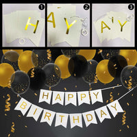 43 x Brand New Happy Birthday Banner, 3pcs Decorative Birthday Lettering Garland, Birthday Decoration Set, Happy Birthday Pennant, Birthday Party Decorations - RRP €1135.2