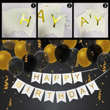 43 x Brand New Happy Birthday Banner, 3pcs Decorative Birthday Lettering Garland, Birthday Decoration Set, Happy Birthday Pennant, Birthday Party Decorations - RRP €1135.2