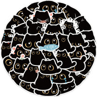 1 x RAW Customer Returns Cute Cat Stickers for Laptop 40 PCS ,Gift for Kids Teens Adults Boys,Waterproof Kawaii Animal Stickers for Water Bottles,Vinyl Stickers for Scrapbook,Skateboard,Car - RRP €7.04