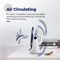 3 x RAW Customer Returns OCOOPA USB fan, small table fan with strong airflow and quiet operation 3 speeds, 360 rotating head, easy to carry for office, home and outdoors - RRP €59.97