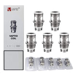 1 x RAW Customer Returns Vaptio PT1 evaporator heads 5-pack coil 0.25ohm head No nicotine, No tobacco for Vaptio solo 2 kit c2 kit p1 kit - RRP €22.8