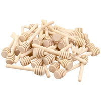 1 x RAW Customer Returns WingFly Pack of 100 honey sticks, honey comb, mini honey jam dipper sticks, mini stirrer stick, 8 cm honey lifter, honey spiral for honey jars, honey party - RRP €23.3