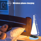 1 x Brand New SUCIKORIO LED bedside lamp touch dimmable, modern LED table lamp with wireless charger, table lamp with Bluetooth speaker for bedroom, living room - RRP €20.4