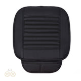 2 x RAW Customer Returns Car Cushion, Car Seat Protector, Comfortable and Breathable Four Seasons General, PU Leather Bamboo Charcoal Breathable Car Interior Seat Cushion Cover Pad Mat for Office Chair Car Auto Supplies Black  - RRP €42.62