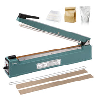 1 x RAW Customer Returns Hanchen Heat Sealer 300mm 11.8inch Plastic Bag Sealer Impluse Heat Sealer 400W for Mylar Bag Kraft Paper Bag 220V - RRP €119.0