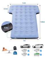 1 x RAW Customer Returns JOYTUTUS Car Mattress, SUV Air Mattress with Air Pump, Universal Car Bed with 2 Air Cushions for Trunk, Travel Camping Home Outdoor, Blue - RRP €87.72