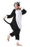 1 x RAW Customer Returns SimZoo Animal Onesies Costume Cosplay Pajamas Unisex Adult Carnival Halloween New Black Cat S 140-155CM  - RRP €28.61