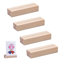 21 x Brand New YHZMY 4 Pieces Wooden Wedding Card Holders, Wooden Place Card Holders, Wood Card Holders, Wooden Place Card Number Holders, for Restaurants, Weddings, Banquets and Parties, Celebrations, Offices - RRP €478.8