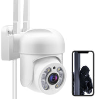 1 x RAW Customer Returns Outdoor Surveillance Camera 3MP, 4X Digital Zoom WiFi IP Camera Outdoor PTZ Camera, Security Camera with Motion Sensor, 40m Night Vision, 2-Way Audio, IP66 Waterproof, Tuya App MAX. 128GB SD Card  - RRP €46.27