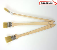 1 x RAW Customer Returns Brush long handle, radiator brush, corner brush, angle brush set of 3 - 36 mm - RRP €9.8