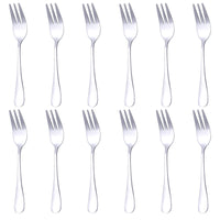 1 x RAW Customer Returns QUCHER 12 pieces cake forks, dessert forks stainless steel set - RRP €8.94