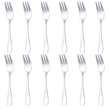 1 x RAW Customer Returns QUCHER 12 pieces cake forks, dessert forks stainless steel set - RRP €8.94