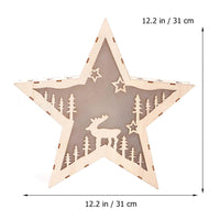 1 x Brand New Shengruili LED Wooden Star Decorative Lamp Christmas Star LED Lighting Window Lighting LED Christmas Decoration - RRP €22.8