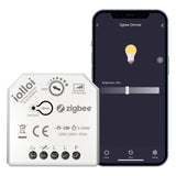 1 x RAW Customer Returns iolloi Zigbee Dimmer 5-250W, 230V Dimmer Switch for Dimmable LED and Halogen Lamps, Zigbee 3.0 Dimmer Switch, Flush-Mounted Trailing Edge Rotary Dimmer Compatible with Philips Hue, Alexa and Google Home - RRP €34.19