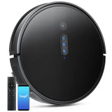 1 x RAW Customer Returns HOLULO Robot Vacuum Cleaner, 2700Pa Suction Power, 2-in-1 Robot Vacuum Cleaner with Mapping, APP Control Alexa for Household Cleaning Pet Hair Hair Dust Black  - RRP €140.16