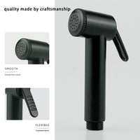 1 x RAW Customer Returns MASTWINK Sink Hand Shower with Hose, Wall Mount Bidet Shower, Toilet Brush Black  - RRP €20.16