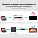 1 x RAW Customer Returns HDMI EDID Manager 4k Prophecy Emulator 8 EDID Mode EDID Copier Programmable Gains Equalized 4k 60Hz HDMI 2.0b Signal HDCP2.2 18Gbps HDR YUV 4 4 4 cec - RRP €49.99