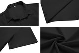 1 x RAW Customer Returns COOFANDY Men s Short Sleeve Dress Shirts Slim Fit Casual Business Non-Iron Summer Button Down Work Shirt Black, L  - RRP €24.99