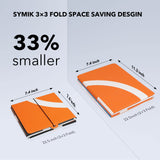 1 x RAW Customer Returns SYMIK LP570 Drone Landing Pad, 22.5 57cm Weighted Double-Sided Waterproof Foldable Helipad for DJI Mavic 3 Pro Cine Mavic 3 Classic, Air 2s Mavic Air 2 Avata FPV 3 x 3-fold  - RRP €25.99