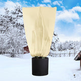 1 x RAW Customer Returns Winter protection for potted plants 280x300cm, winter protection for plants 80g m nonwoven fabric beige anti-frost apply to palm lemon tree 1 piece - RRP €20.16