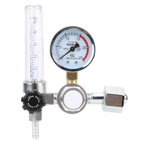 1 x RAW Customer Returns Argon CO2 Mig Tig Flow Meter Regulator Pressure Gauge Welder Parts Welding Gas Disposable Mini Gas Bottle Regulator Argon CO2 for Mig Welding 17 14 8 - RRP €28.39