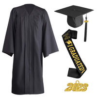 1 x RAW Customer Returns Alaiyaky Graduation Talar 2024 with Graduation Hat, Academic Graduation Robe with Graduation Hat Sash Tassel Honor Cord Pin, Talar for University Bachelor Master 2023, H45 150-158CM  - RRP €24.1