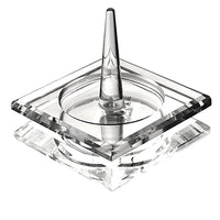 1 x Brand New H D Square Crystal Glass Ring Holder for Jewelry - RRP €20.4