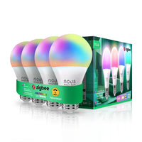 1 x RAW Customer Returns NOUS P3Z, ZigBee light bulb E27 Led warm white, RGB dimmable light bulbs lamp with remote control decor light bulb accessories compatible with Alexa Echo, Hue Bridge, Tuya, Google Home Assistant, M2QTT - RRP €35.69