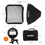 1 x RAW Customer Returns GODOX Bowen Mount S-Type Bracket, S-Type 80x80cm 32x32in Folding Storage softbox with Honeycomb Grid Carry Bag for Outdoor Shooting Creative Shooting S-Type 80X80  - RRP €58.99