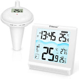 1 x RAW Customer Returns GEEVON Wireless Pool Thermometer Floating Easy Read, Remote Digital Pool Thermometer with High Low Alert, 3 Channels and 10S Backlight for Swimming Pool, Bath Water, Spas and Hot Tubs - RRP €40.33