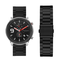 1 x RAW Customer Returns Aimtel Bracelet Compatible with Amazfit GTR 47mm Bracelet for Amazfit GTR GTR 2 GTR 2e GTR 3 GTR3 Pro GTR 4 Samsung Galaxy Watch 3 45mm HuaWei GT2 Pro GT2e 4 4 Pro 22mm Stainless Steel Metal Bracelet Black  - RRP €18.88