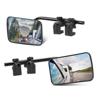 1 x RAW Customer Returns SUPAREE caravan mirror car universal additional mirror car outside caravan exterior mirror for motorhomes for all common vehicle types 2 pieces  - RRP €54.99