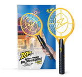 1 x RAW Customer Returns ZAP IT - Electric fly swatter - battery-operated rechargeable mosquito insect racket - with very bright LED light for use in the dark - safe to use - 4000 volts - large - RRP €15.12