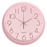 1 x RAW Customer Returns Attoe Pink Wall Clock, 30 cm Silent Noiseless Wall Clock Quartz Battery Operated with ABS Frame HD Glass Cover, for Kids Living Room Bedroom Kitchen Office Decoration Pink  - RRP €18.14