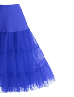 1 x Brand New Homrain 1950 Petticoat Vintage Retro Underskirt Crinoline for Rockabilly Dress Festive Ladies Skirt Royal Blue L - RRP €27.6