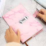 17 x Brand New Ai-life A5 Size PU Leather Notebook Marble Pattern , Thread Fashion Daily Notebook, Secret Lined Password Diary Sketchbook Dairy Planner Organizer, 150x218mm - RRP €285.6