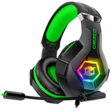 1 x RAW Customer Returns Ozeino Wired Gaming Headset with Microphone 3D Surround Sound Noise Cancellation RGB Light - RRP €23.18