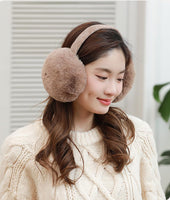 6 x Brand New WOIRROIP Winter Earmuffs Foldable, Removable, Washable, Plush, Cold Protection, Cold Winter Accessories, Outdoor Earmuffs Kakhi, One Size  - RRP €78.6