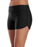 1 x RAW Customer Returns AVACOO women s swimming shorts, beach shorts, tummy control, sports bikini shorts 50 SPF, black L - RRP €18.94