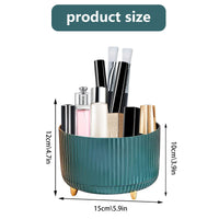 10 x Brand New GAROMIA Cosmetic Organizer Rotatable Rotating Cosmetic Organizer Beauty Organizer Make Up Organizer 360 Eyeshadow Brush Lipstick Case Storage Cosmetics for Room Bedroom Green - RRP €100.7