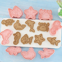 4 x Brand New MOVKZACV Ocean Cookie Mold,8 Pieces 3D Ocean Cookie Molds,5PCS Plastic Sea Creatures Fondant Molds,For Making Candy, Chocolate - RRP €81.6