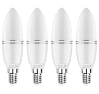 1 x RAW Customer Returns SAUGLAE E14 LED candle lamp 12W, 100W light bulb equivalent, 6000K cool white, not dimmable, 1380Lm, small Edison screw candle bulb, pack of 4 - RRP €18.98