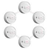 1 x RAW Customer Returns X-Sense smoke detector networked 10 year battery, networked fire detector with a transmission range of over 250 m, SD20-W, set of 6 - RRP €149.99