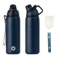 1 x RAW Customer Returns Fjbottle stainless steel sports drinking bottle with magnetic lid 1L, 800ml, 600ml, 400ml BPA-free, leak-proof children s bottle - suitable for carbon dioxide, bicycle water bottle, thermal for school, fitness - RRP €19.82