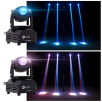 1 x RAW Customer Returns UKing 2pcs LED Moving Heads RGBW Beam dmx512 light effect No LED spotlight light 11 13 CH LED party light music controlled for DJ disco light club bar stage lighting - RRP €163.36